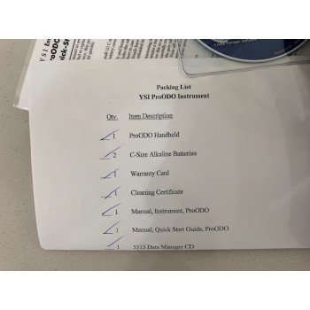 YSI ProODO Optical Dissolved Oxygen Meter